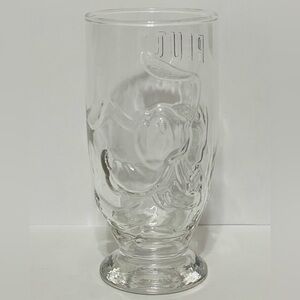 Rare Vintage K. Onishi Walt Disney 3D Clear Juice Glass 1990s Pluto